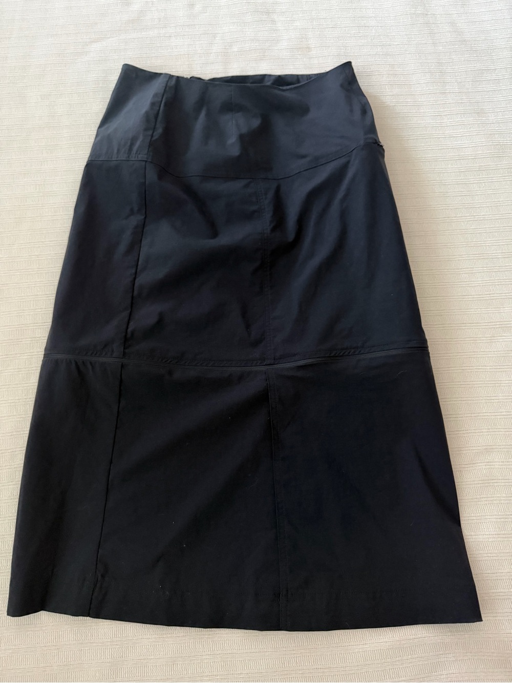 Contourwear Sweat Sexy Convertible Zip-Off Travel Hiking Skirt Black Size 8
